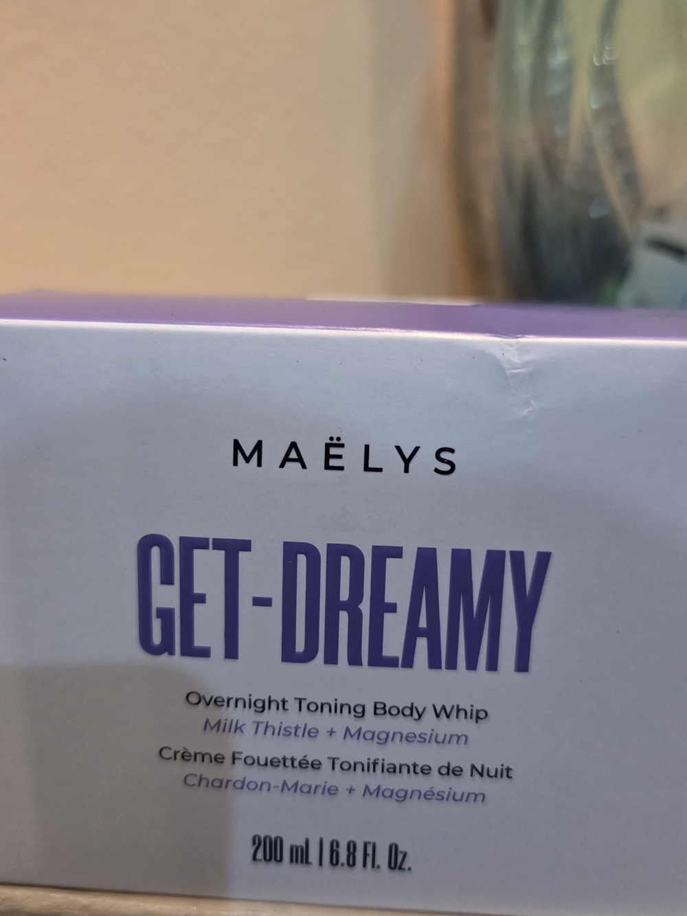 MAËLYS GET-DREAMY Overnight Toning Body Whip 6.8 oz 200 mL New Sealed